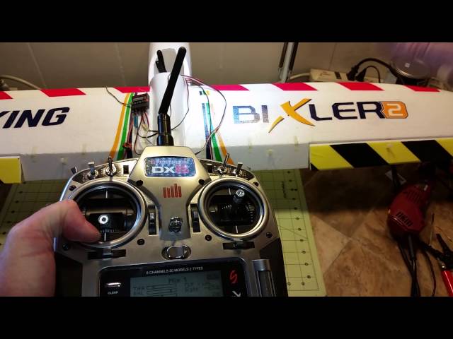 How to setup dual ailerons and flaps on DX8