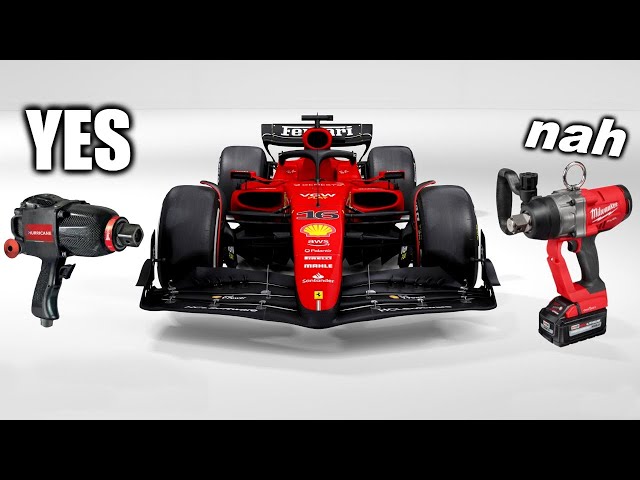 How Formula 1 Wheel Guns Work & Why Not Cordless?