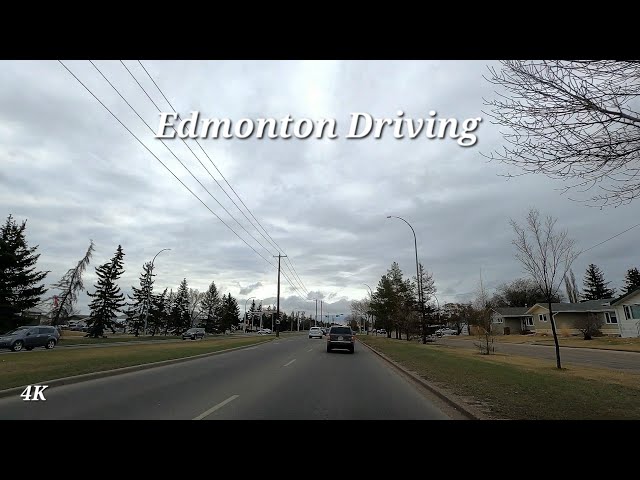Spring Season - Driving around Edmonton, Alberta, Canada - April 26, 2024