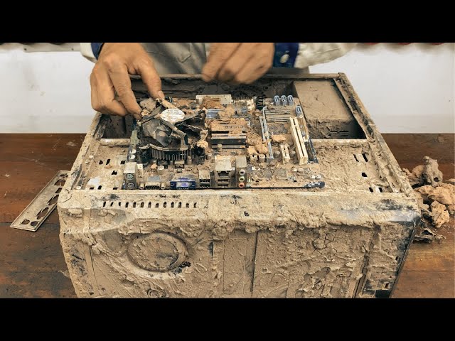 Old Computer PC Abandoned Restoration // Rebuild and Restore Computer PC 30-Year Old