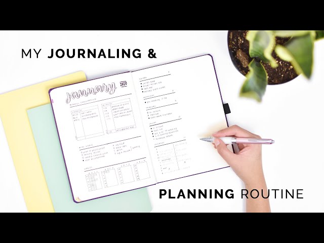 my journaling & planning routine ⭐ how to make journaling a habit!