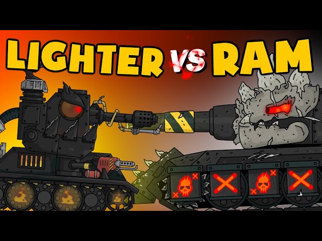 Gladiator fights : Lighter versus Ram   Cartoons about tanks