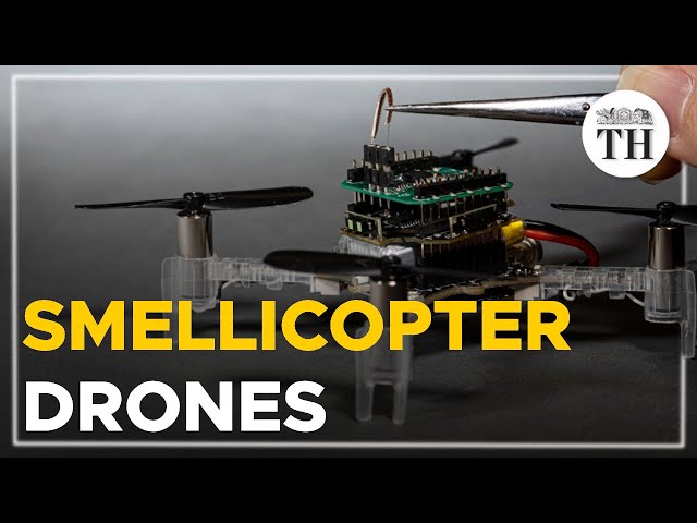 This drone can smell obstacles using live moth antenna