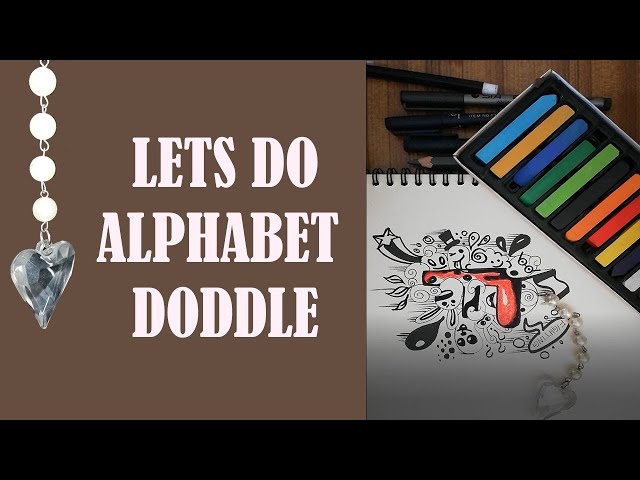 lets make alphabet doddle and enjoy.....its total fun......#art #craft #doddle #artist