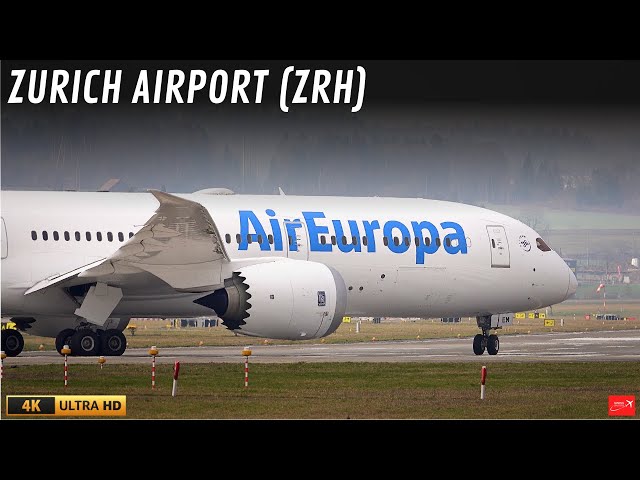 23 MINUTES of CLOSE UP TAKEOFFS and LANDINGS | ZURICH Airport Plane Spotting (ZRH/LSZH)
