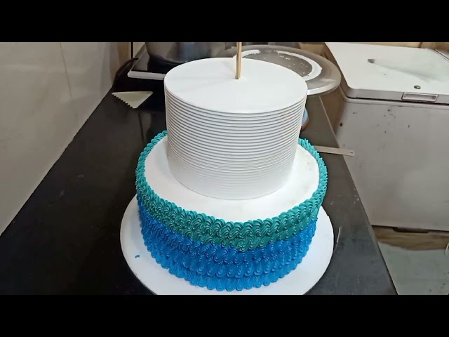 2 Tier Cake Design | 2 लेयर क्रीम केक डिजाइन | 2 लेयर वाला केक अब ऐसे बनाएं