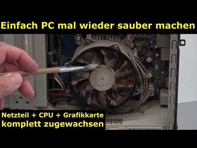 Einfach PC mal wieder sauber machen - Druckluft hilft hier nicht mehr - [4K Video]