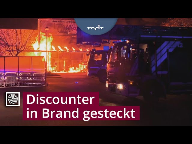 Fahndung: Täter legt zwei Feuer bei einem Discounter in Magdeburg | Kripo live | MDR