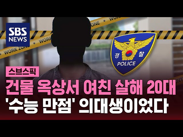 강남 건물 옥상서 여친 살해 20대…'수능 만점' 의대생이었다 / SBS / 스브스픽