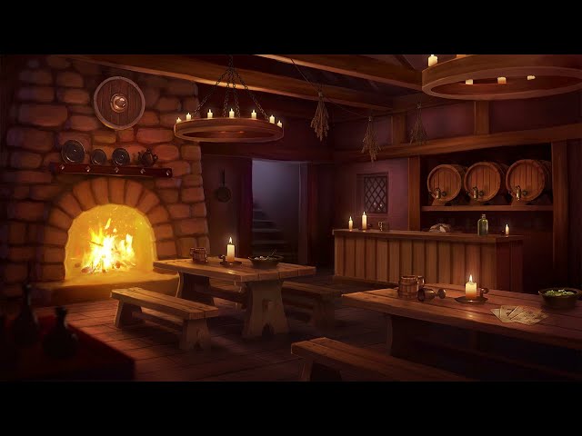 🎇 𝓖𝓻𝓮𝓮𝓽𝓲𝓷𝓰𝓼, 𝓣𝓻𝓪𝓿𝓮𝓵𝓵𝓮𝓻 🎇 | Fantasy Tavern Music Ambient + Fireplace Sound Effect