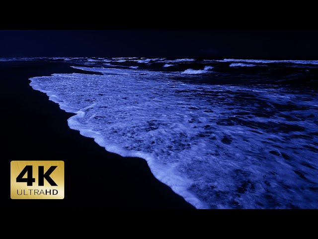 Ocean Sounds 4K For SLeeping - Fall Asleep In Less Than 5 Minutes With Big Wave Sounds At Night