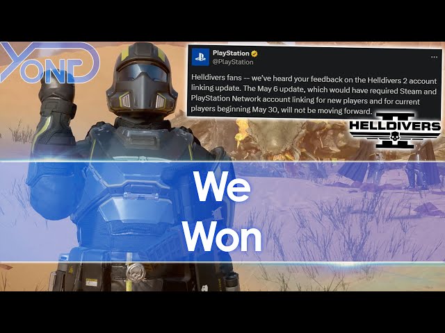 Sony reverse Helldivers 2 mandate to link PSN account after mass protest, community rejoice