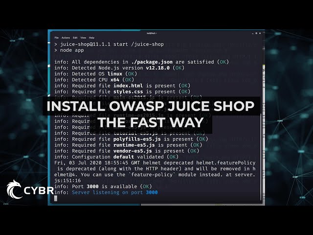Install OWASP Juice Shop on Kali [Fastest Method]