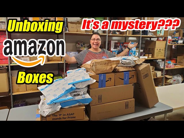 Unboxing a Huge Pile of Amazon Boxes - It is a mystery! What did we Get?