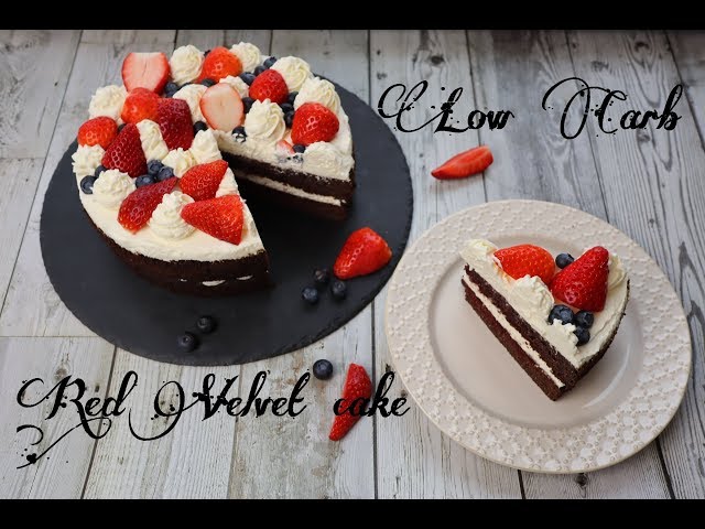 Nízkosacharidový Red velvet cake - Low carb | Narozeninový dort | Dvě v troubě | CZ/SK HD recipe