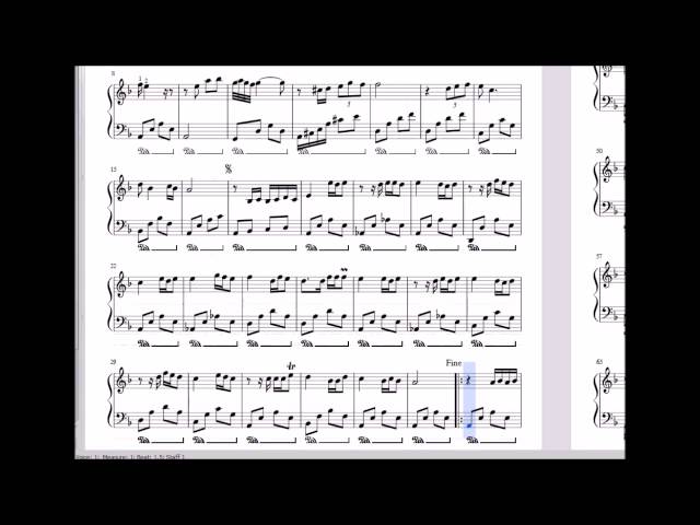 Moein Tolou - Piano sheet by Mohsen Karbassi - نت پیانو طلوع - معین  تنظیم : محسن کرباسی