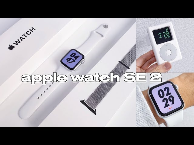 Apple Watch SE 2 unboxing (silver)🤍 Nike edition accessories 애플워치 SE 2세대
