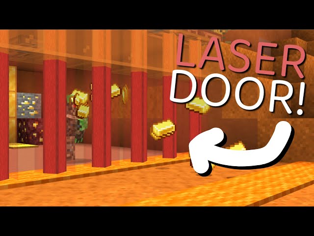 How To Make a LASER Door In Minecraft #Shorts