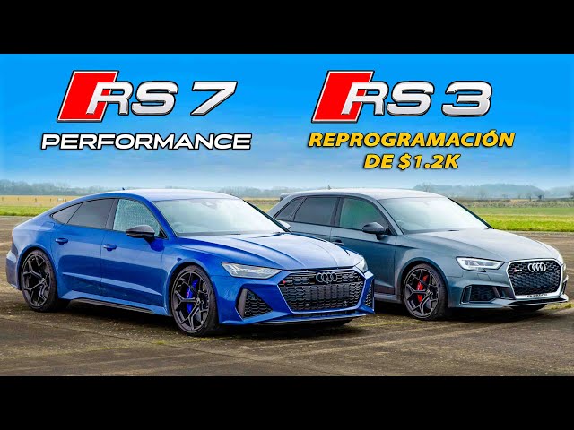 Audi RS7 Performance vs RS3 tuneado: ARRANCONES