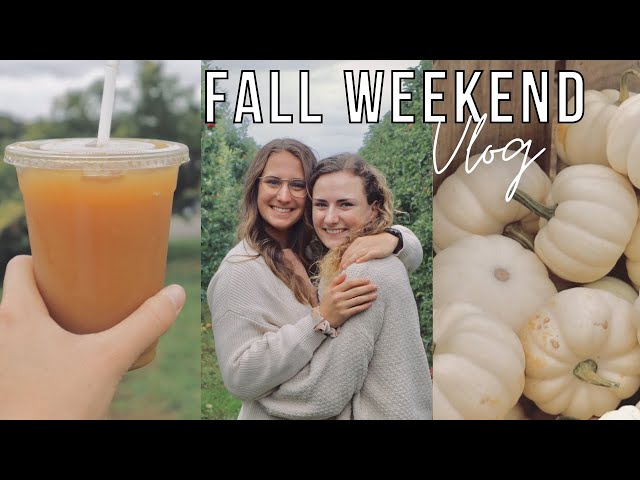 FALL WEEKEND VLOG  //  Apple picking, Pie Baking, Dinner w  friends, Movies, Bonfire    and more!