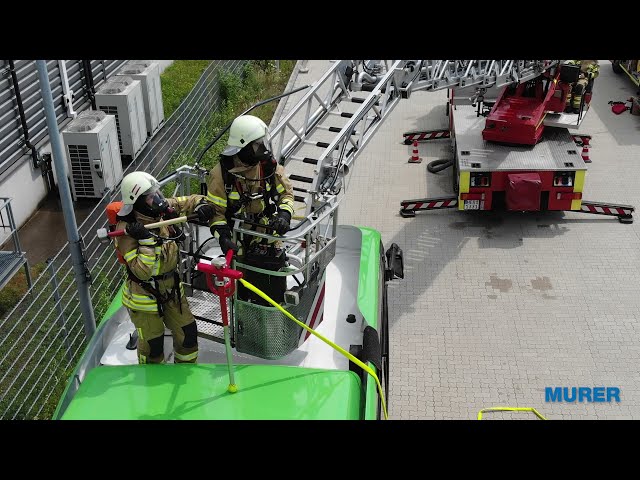 MURER-Feuerschutz E-Löschlanze im Einsatz bei Elektro-Bussen