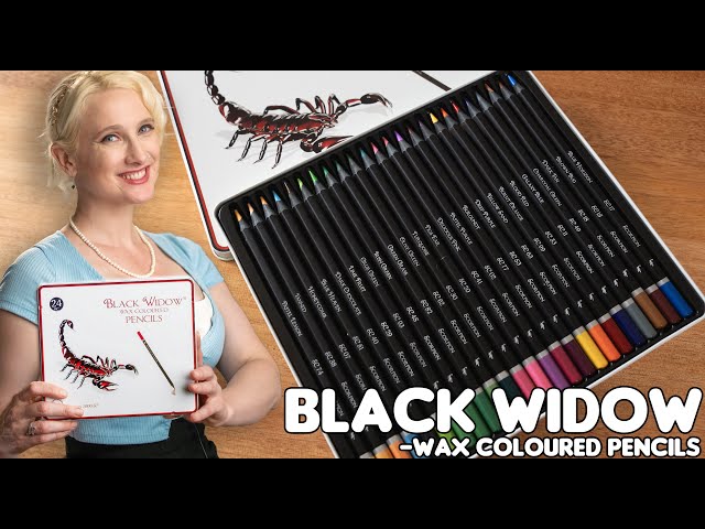 Reviewing The Black Widow Wax  Colour Pencils -  The best adult colouring pencils?