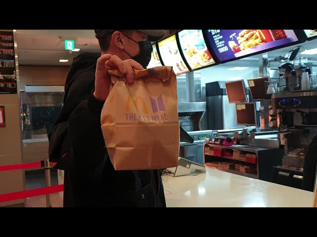 Late night trip to McDonald's to get BTS MEAL in Korea