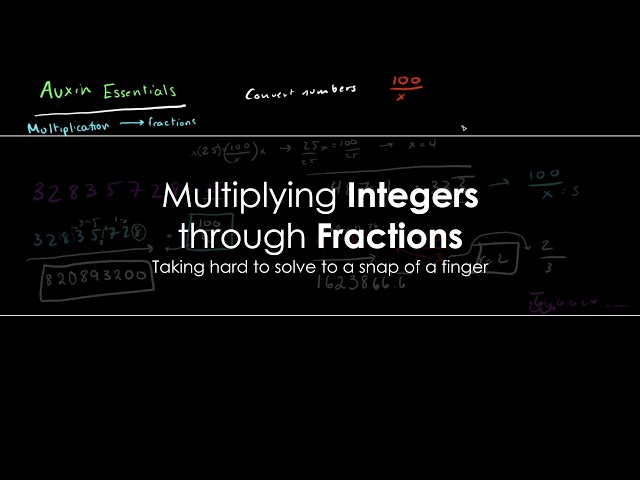 Multiplying Integers through Fractions
