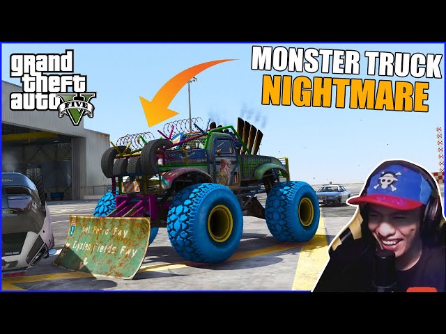 Trolling POLICE with *MONSTER CAR* NIGHTMARE in GTA 5  | The Billionaire City