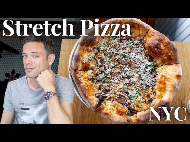 Eating at Stretch Pizza NYC. Innovative Pizza from Michelin Starred Chef Wylie Dufresne