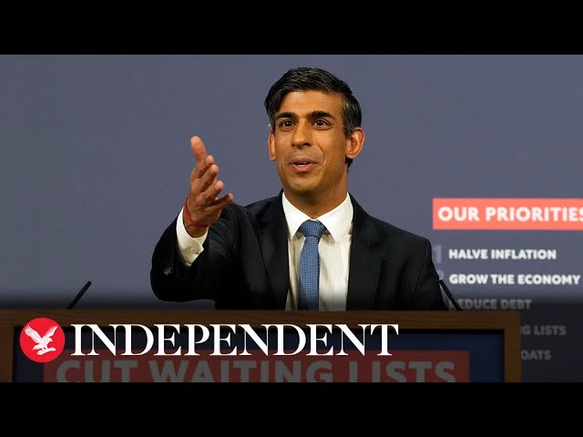 Watch again: Rishi Sunak holds press conference on the NHS after Zac Goldsmith resigns as minister