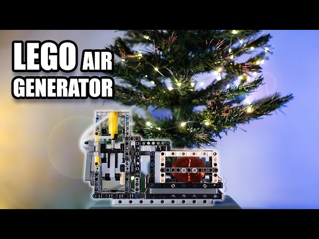 Using a Lego Air Engine to Power My Christmas Tree!