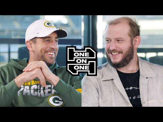 Aaron Rodgers and Bon Iver's Justin Vernon Have an Epic Conversation | One-on-One | GQ Sports