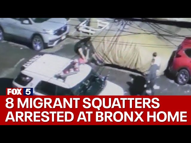 8 migrant squatters arrested at Bronx home with guns, drugs