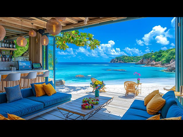 Tropical Morning Serenade - Smooth Bossa Nova Instrumental Music And Ocean Waves For Relaxation
