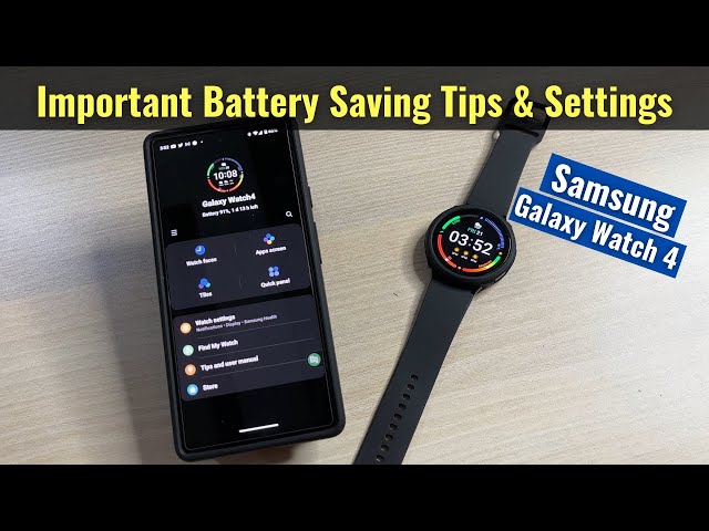 Samsung Galaxy Watch 4 Battery Saving Tips and Settings in Hindi