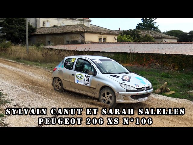 Rallye Terre de Vaucluse 2023 - Peugeot 206 XS N°106 - Sylvain CANUT et Sarah SALELLES