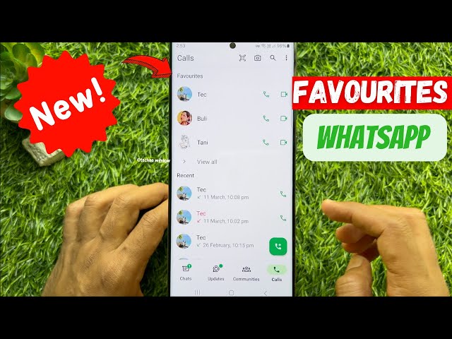 How to Set Favourite Contacts for Quick Calling on WhatsApp || WhatsApp New Update 2024
