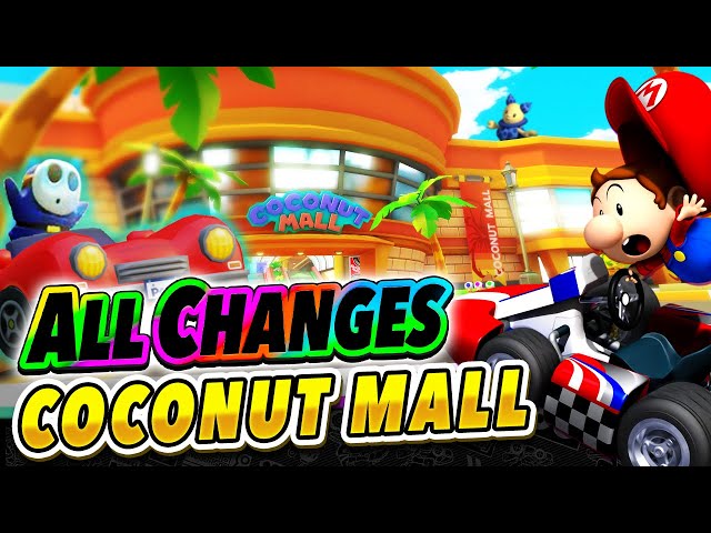 Conditional Cars?! All Changes in Coconut Mall! | Classics VS Mario Kart 8 ANALYSIS