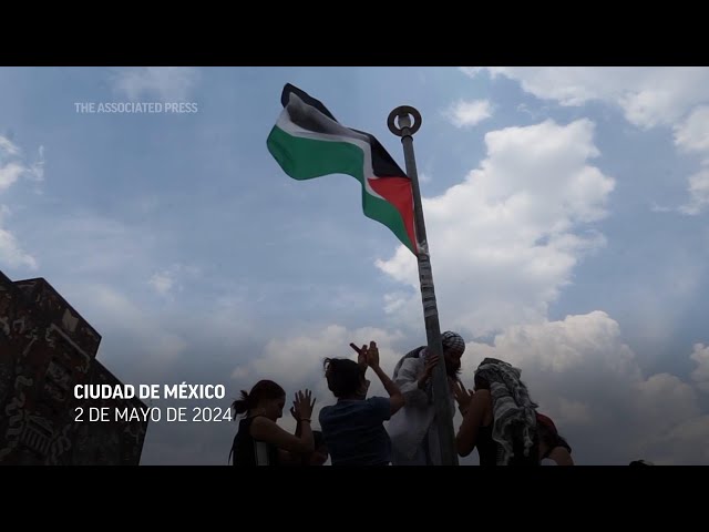Estudiantes de la UNAM organizan manifestación en apoyo a Palestina