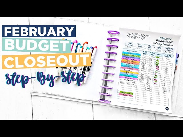 CLOSING OUT MY BUDGET | Step-By-Step + Budget With Me