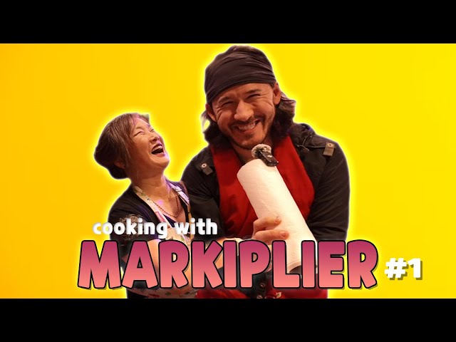 Cooking korean noodle / JAPCHAE with my son MARKIPLIER