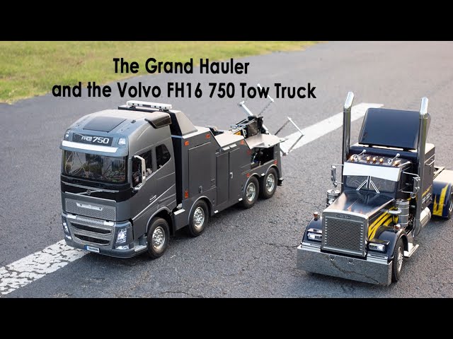 R/C| Adventures.  The Grand Hauler and the Volvo FH16 Tow Truck From Tamiya