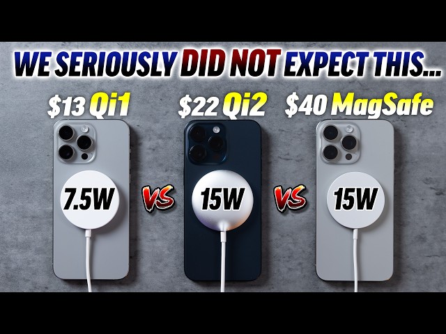 Qi vs Qi2 vs MagSafe - Ultimate Wireless Charging Test!