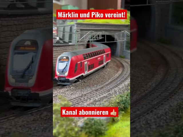 #märklinh0 und #piko in einem Zug vereint! #eisenbahn #h0 #modellbahn #modelleisenbahn #schmiddko