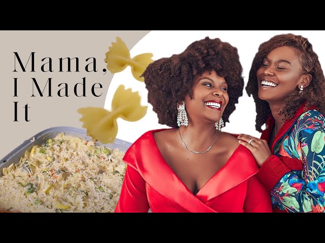 Tabitha Brown and Choyce Brown Share Their Vegan Alfredo Recipe with ELLE  | Mama, I Made It