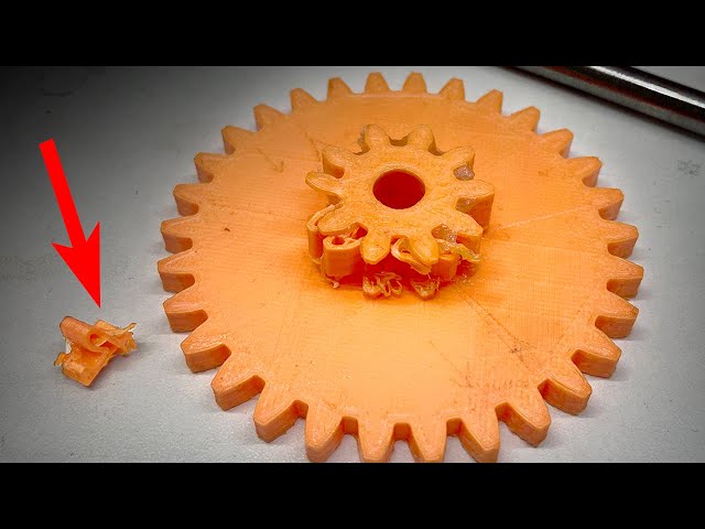 3d printed gear spins fast (1:81 gear ratio)