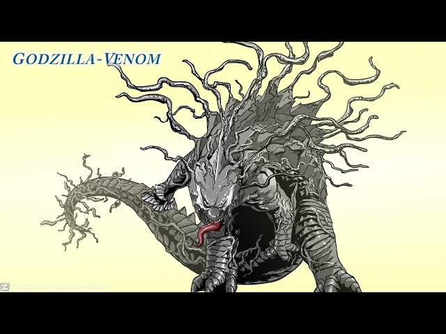 Drawing Godzilla-Venom Concept Art