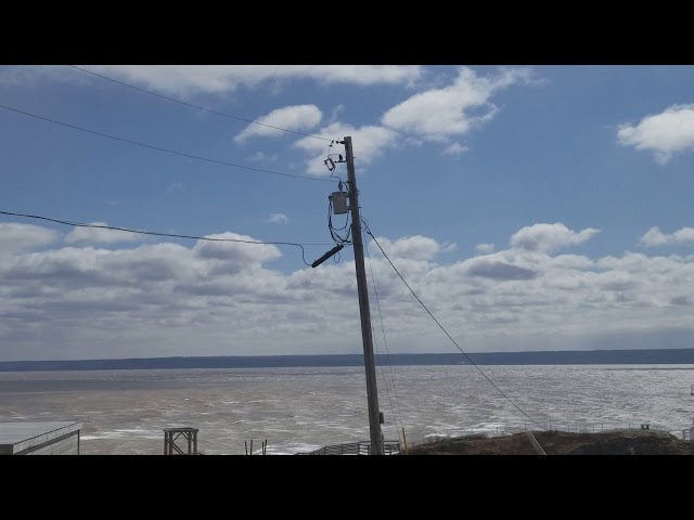 Lineman and Power outages - Cape Enrage high winds