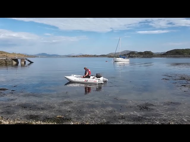 Second Test of the Aqua Marina AIRCAT 335 on the water with a TOHATSU 9.8 2 stroke
